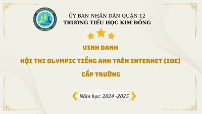 Vinh danh hội thi Olympic Tiếng Anh trên Internet (IOE) cấp trường