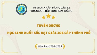 Tuyên dương học sinh xuất sắc đạt giải IOE cấp Thành phố